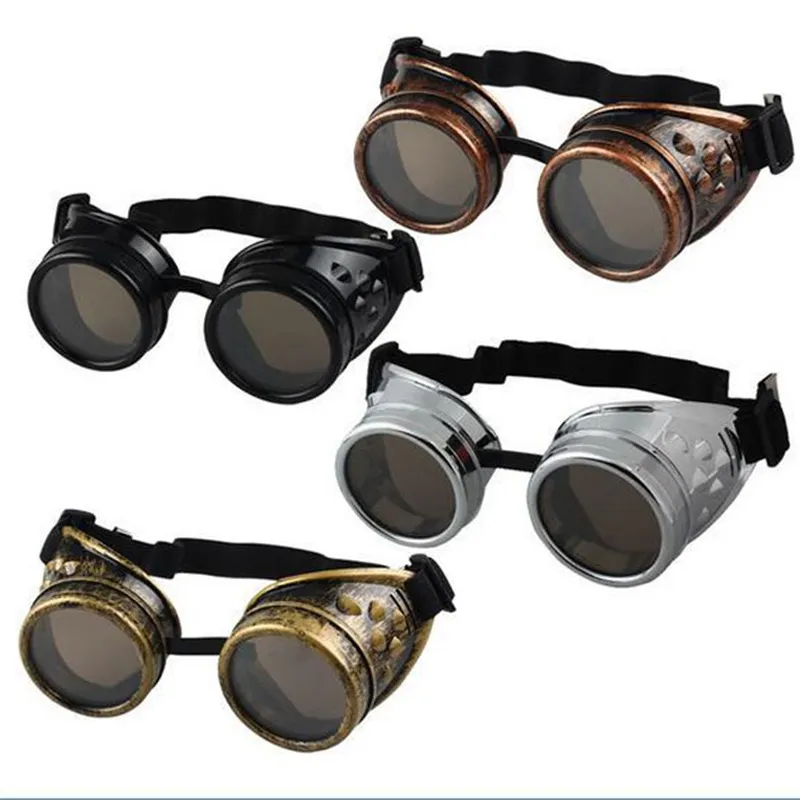 Gothic Vintage Steampunk Goggles Lassen Punk Gothic Bril Cosplay Props Punk Style Party Gunst Nieuwe Collectie