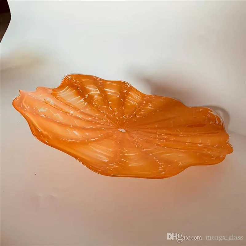 Hand Blown Glass Plates For Living Room Decor Modern Art Deco Custom