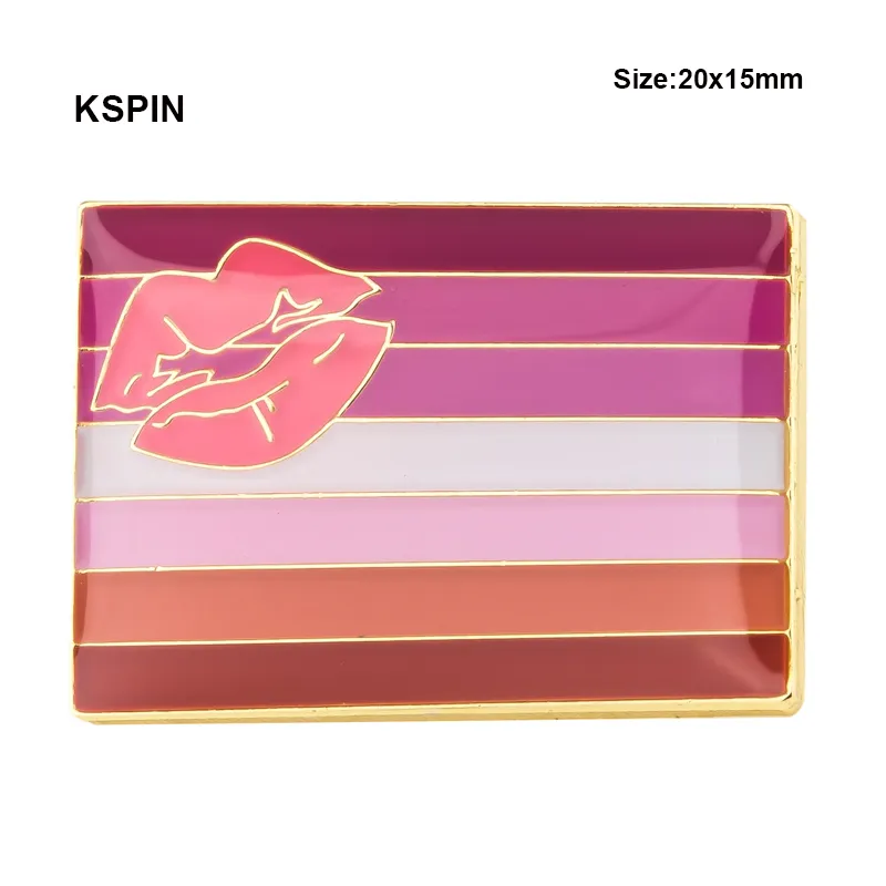 Rossetto Lesbian Lapal Pin On Backpack Pins per vestiti XY0155