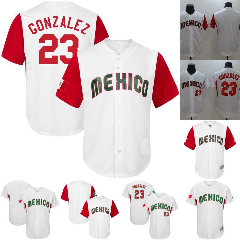 2017 México Clásico Mundial De Béisbol WBC Jersey 23 Adrian González