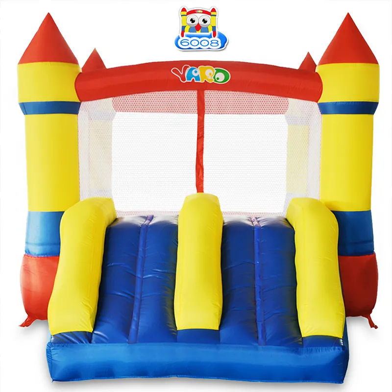 Yard Homse Använd Nylon Mini Bouncy Castle Bounce House Uppblåsbar Jumper Moonwalk Trampoline Toys With Flower