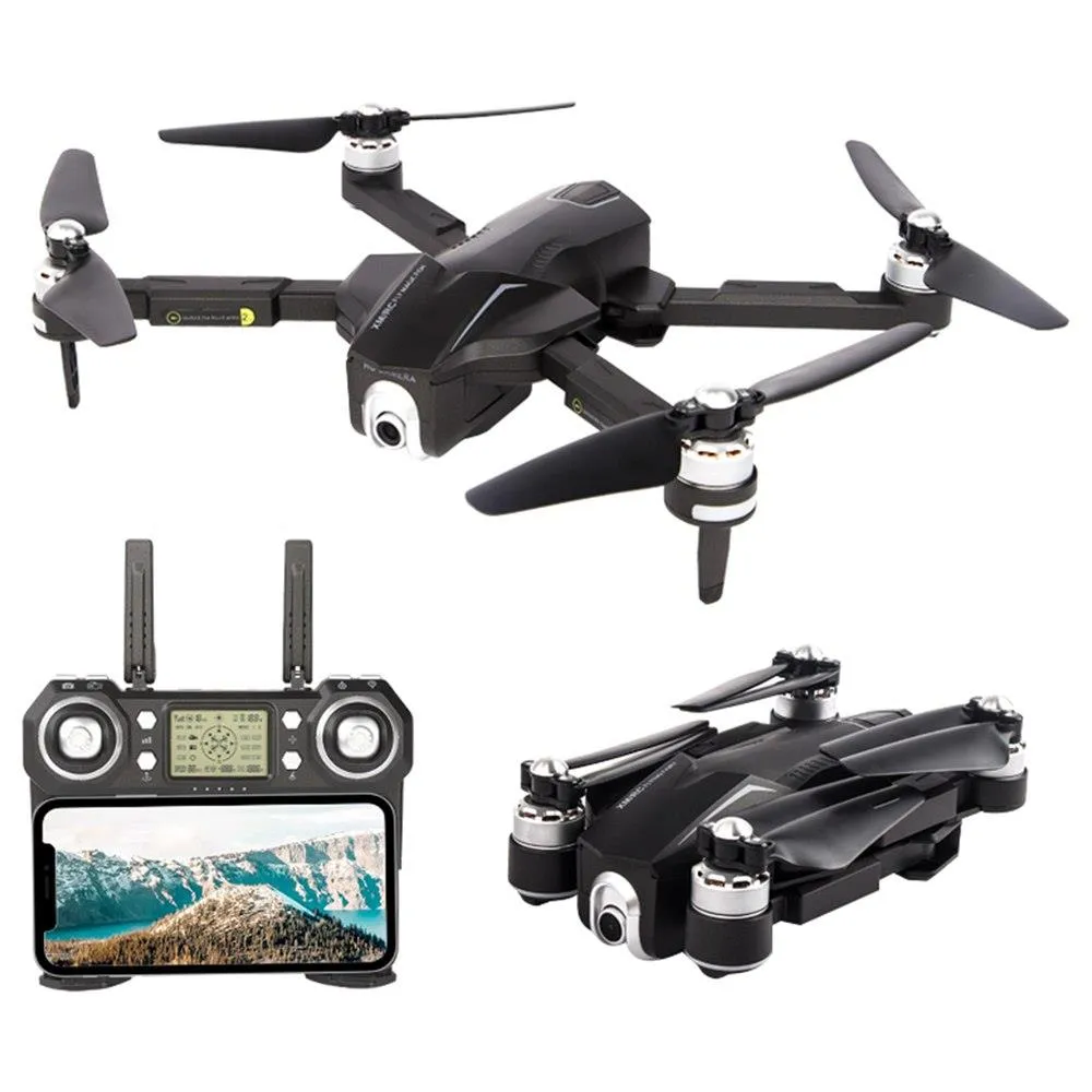 XMR/C M8 4K 5G WiFi Fırçasız GPS Katlanabilir RC Drone Ayarlanabilir 110 Derece Geniş Açılı Kamera Otomatik RTF - Üç Pil W