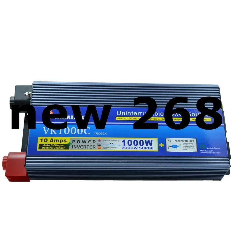 Freeshipping 1000W (peak 2000w ) inverter 12Vdc to 220Vac Power Inverter modified sine wave with ups charger inverter