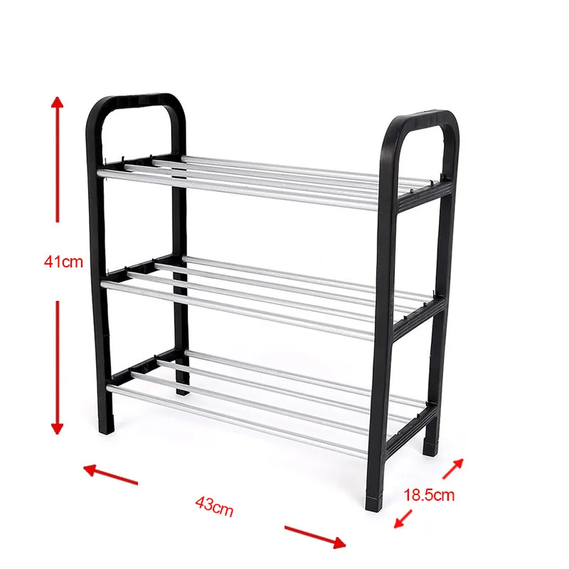 Portaoggetti Rack Scarpiera Semplice Scaffale In Metallo Calzature  Soggiorno Salvaspazio Scarpe Organizer Stand Holder Nero 230807 Da 29,06 €