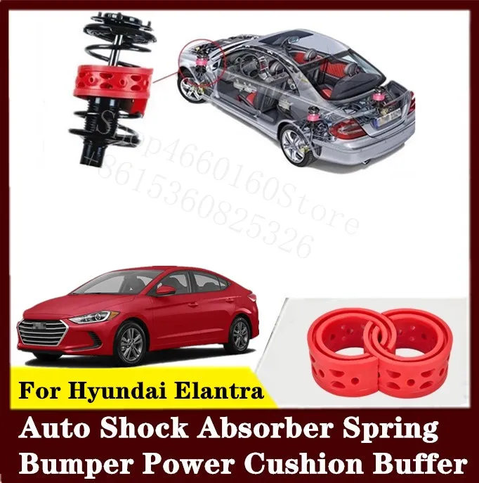 Für Hyundai Elantra 2 Stück hochwertige vordere oder hintere Auto-Stoßdämpfer-Frühlingsstoßstange Power Auto-Puffer Autokissen Urethan