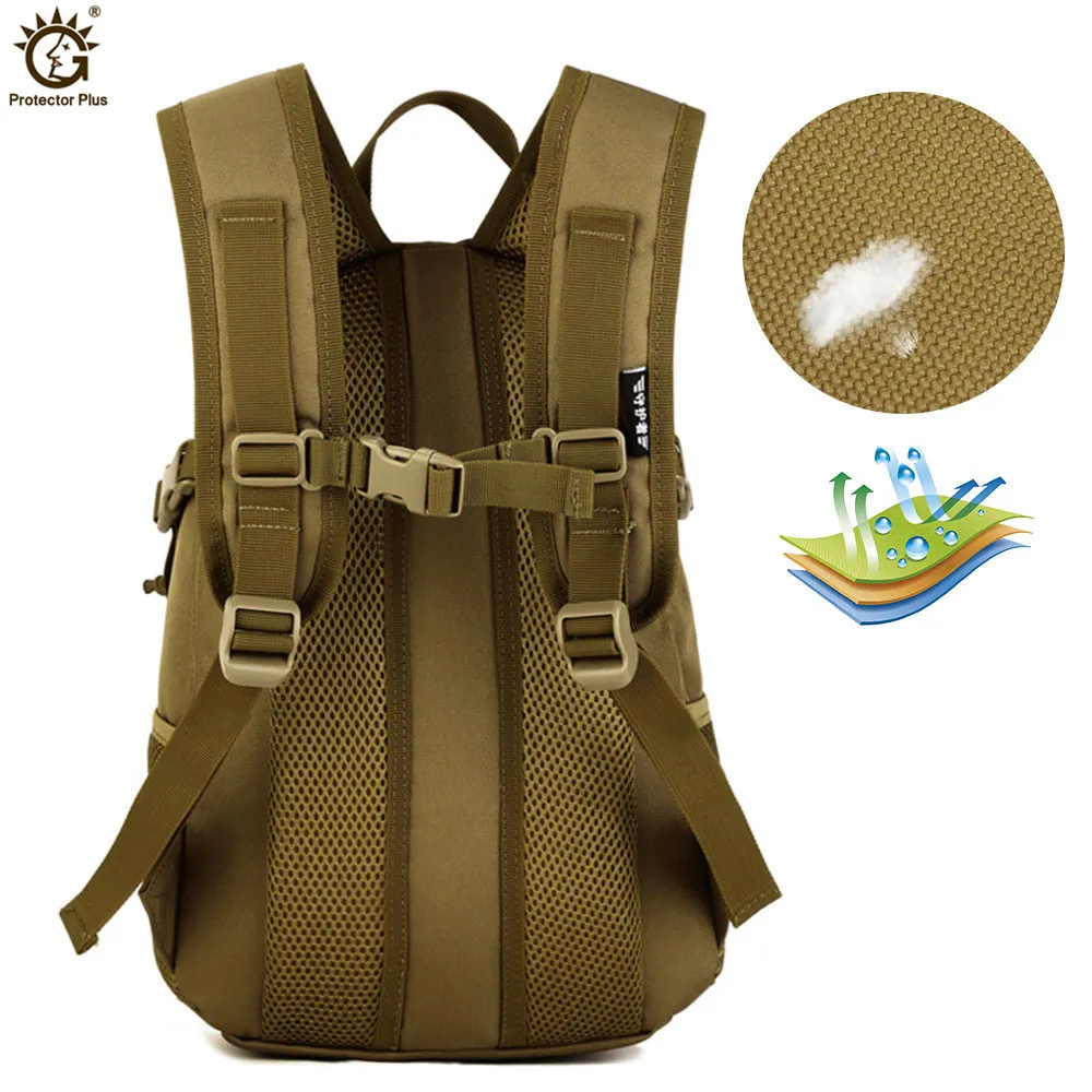 Mochila táctica de 12L, impermeable, de nailon, pequeña, para deportes al  aire libre, Camping, senderismo, pesca, caza