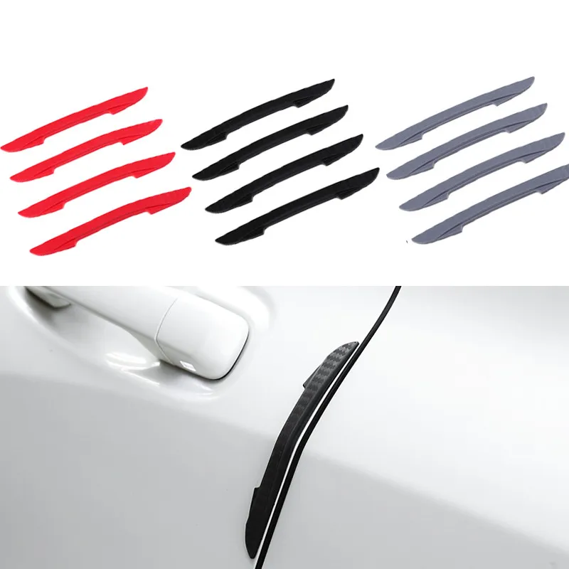 4 STKS Auto Sticker Auto Deur Guard Rand Protector Buffer Scratch Crash Bar Strip Auto Bumper Corner Trim Molding Guards