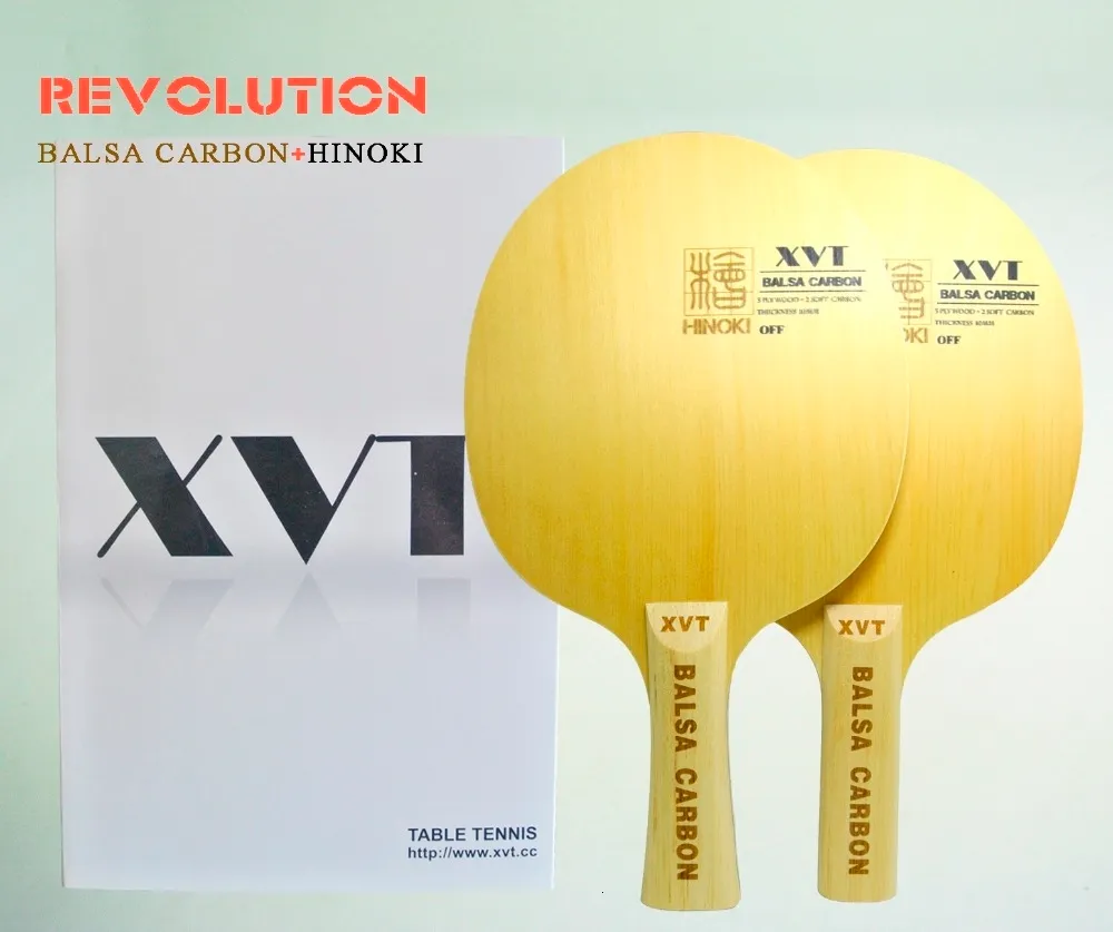 Original Lightest XVT BALSA Carbon Table Tennis Paddle/ Table Tennis