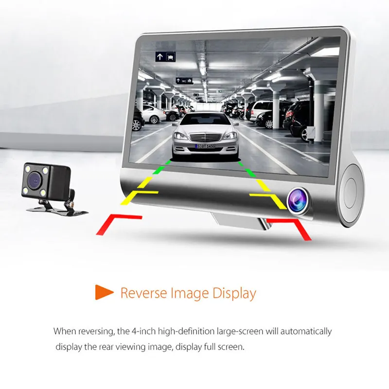 Cámara de tablero dual frontal e interior FHD 1080P Dashcams para  automóviles con visión nocturna infrarroja Cámara de coche grabadora de  conducción