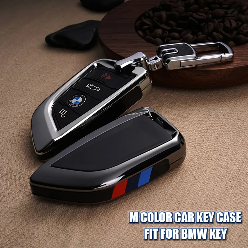 M Color Car Key Case Fob Cover Fit for BMW 5 Series 528LI 530LI X1 X5 X6