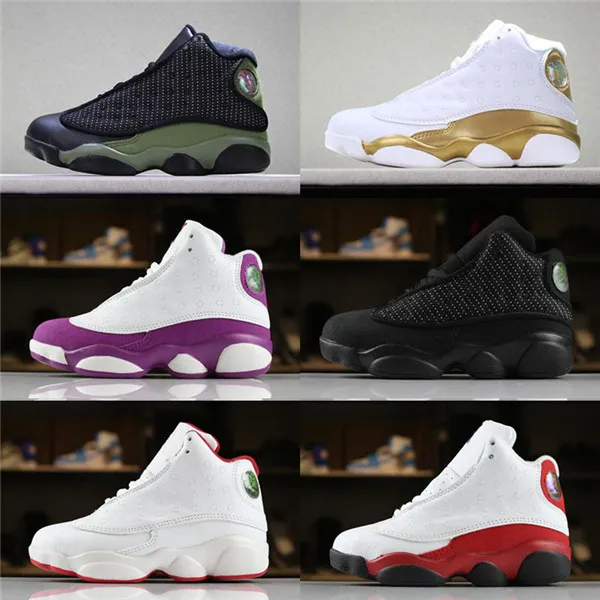 Nike Air Jordan 13 niños, de baloncesto, rosa, blanco, amor, respeto, negro, real, azul
