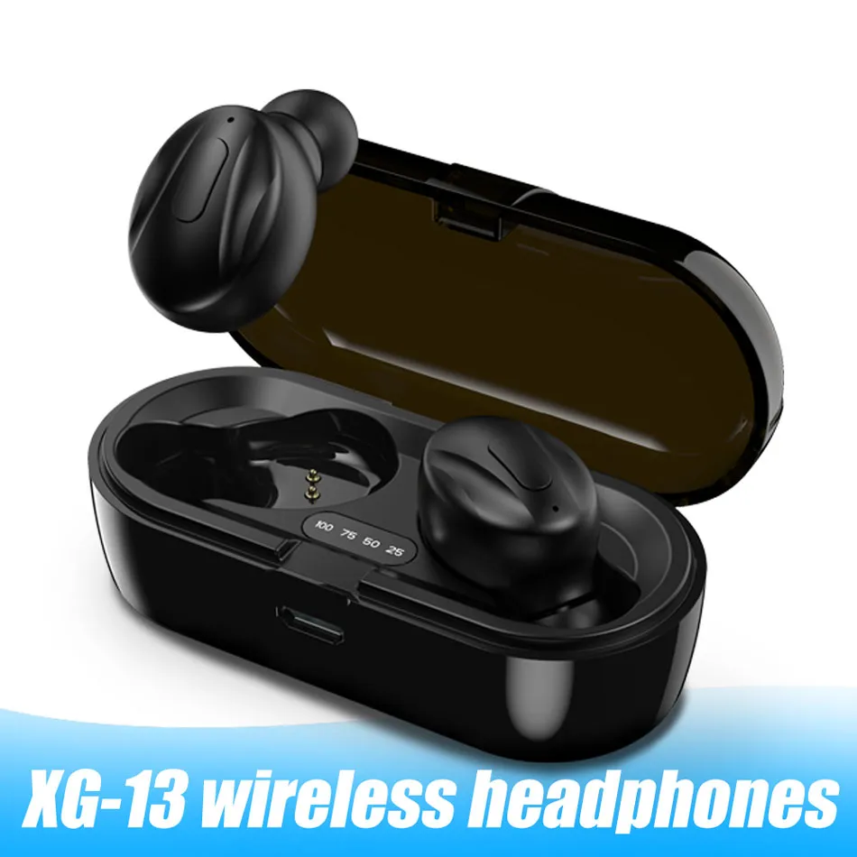 XG-13 TWS Bluetooth 5.0 Draadloze Koptelefoon In-Ear Stereo Hoofdtelefoon Ruisonderdrukking Sport Oordopjes Voor Android iOS Smartphone in Doos