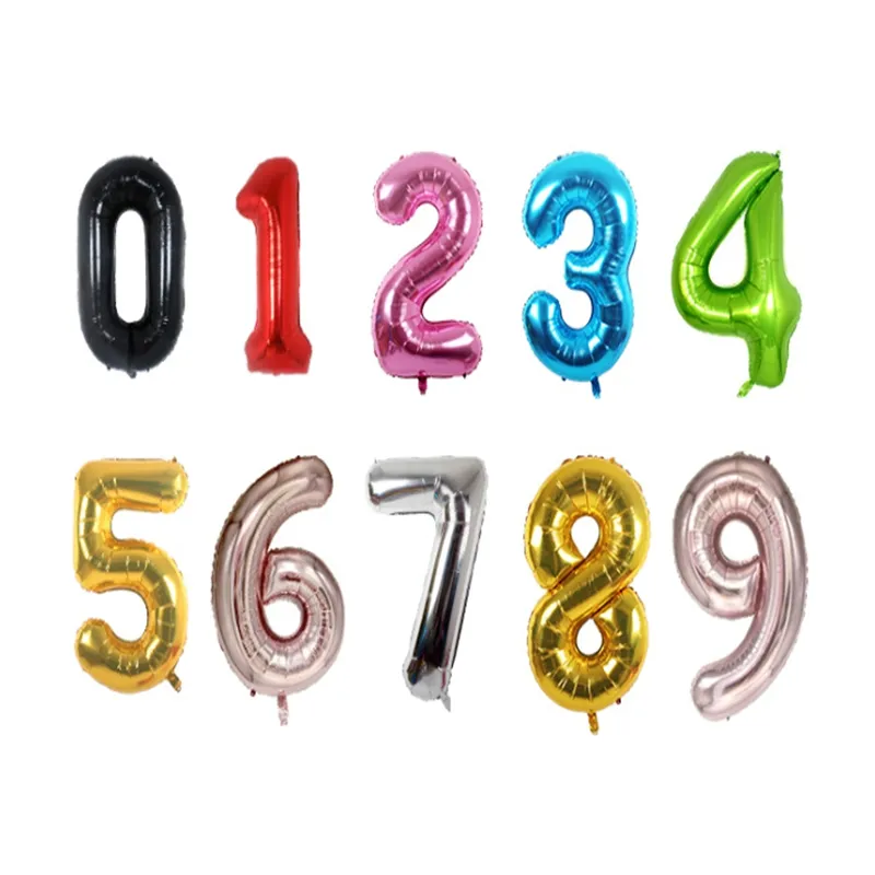 Numerical balloons shop