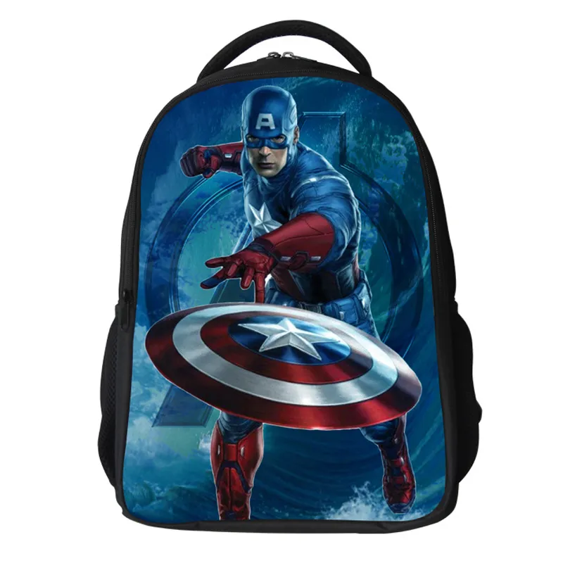 Karactermania 3D Punch Captain America Avengers Marvel 31 cm Backpack Blue|  Kidinn