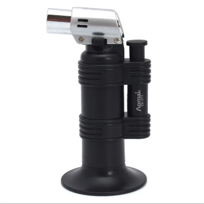 Mini Windproof Butane Gas Lighter Cigar Cigarette Lighter 1300c Refillable Jet Flame Torch Dabs