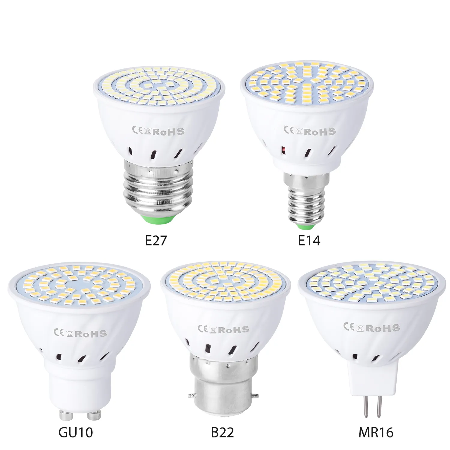 LED 램프 5W 48LEDs GU10 MR16 E27 E14 LED 스포트 라이트 전구 스포트 라이트 전구 통 조명