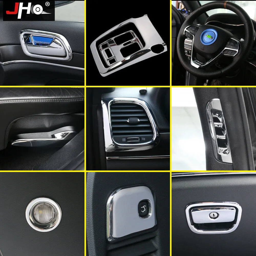 Garniture chromée pour voiture entière Jeep Grand Cherokee 2014 – 2018, garniture de couverture, décoration