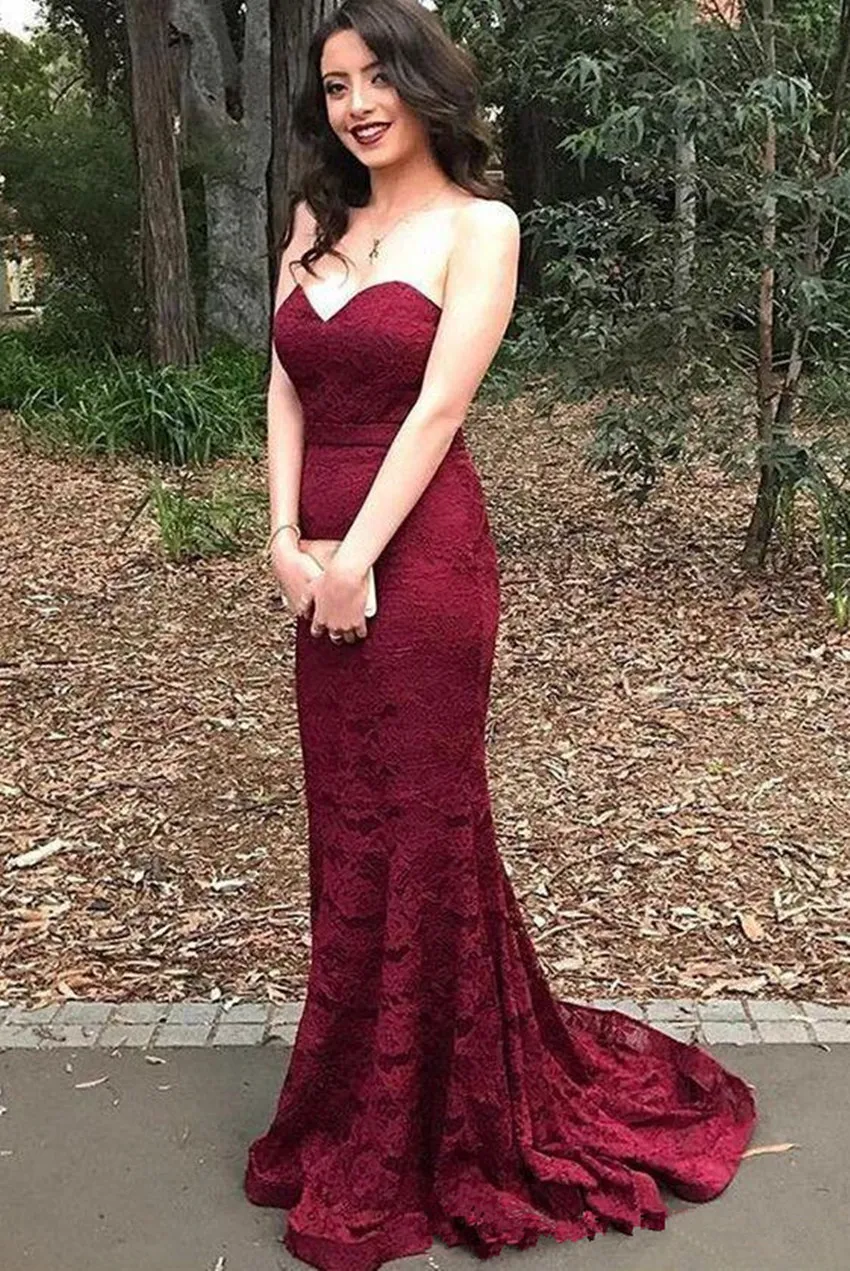 Vestidos de graduacion online 2020 color vino