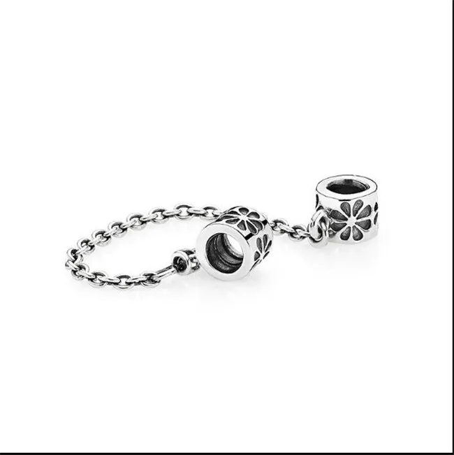 Daisy Flower Safety Chain Authentic S925 Sterling Silver Love Connection For Pandora Bracelet With Velvet Bag From Babyclothing toys 8.19 DHgate.Com