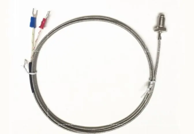 Sonde Thermocouple Type J, Filetage M6, Câble 2 Mètres - Plage 0 à 400°C Pour Applications Industrielles