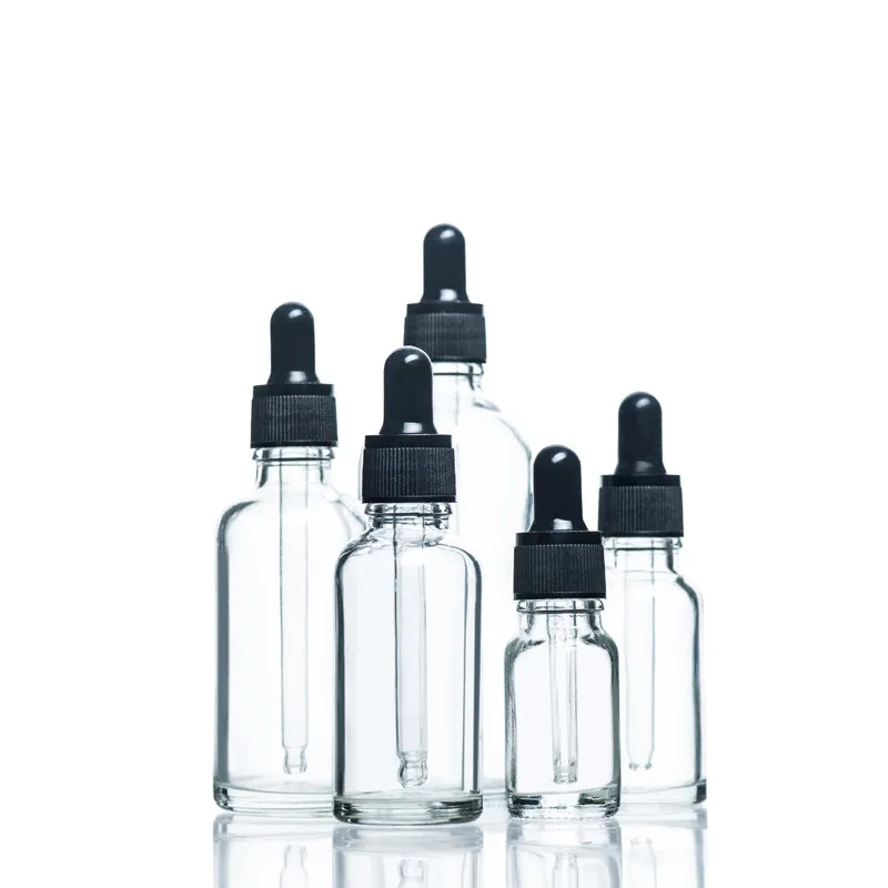 5Pcs/let Lab Supplies Transparent Screw Cap Glass Dropper Bottle Multi Standard Sealed Dropper