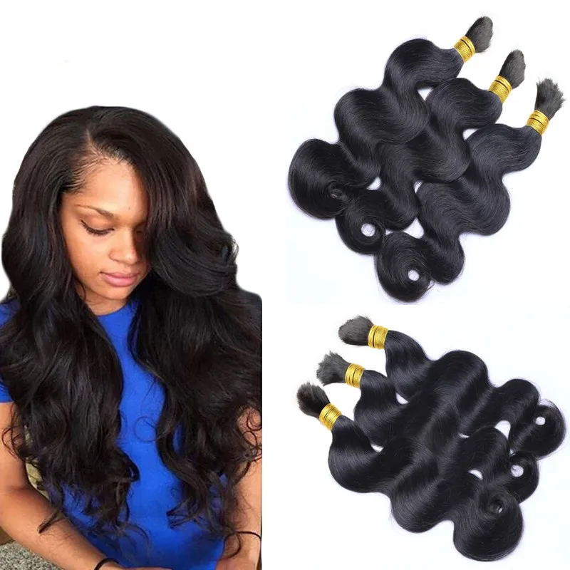 Brazilian Bulk Hair For Braiding Wet And Wavy Brazilian Body Wave Micro