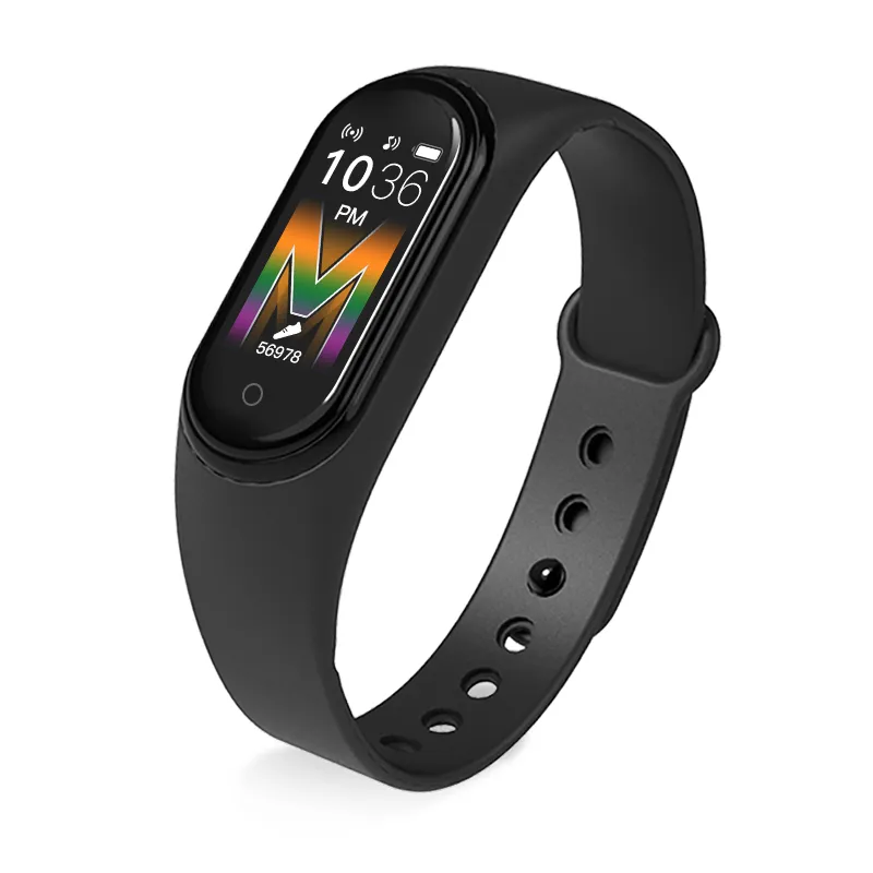 M5 Plus Smart Watch Armband Män Kvinnor Bluetooth Ring Musik SmartBand 5 Vattentät Puls Blodtryck Hälsa Armband