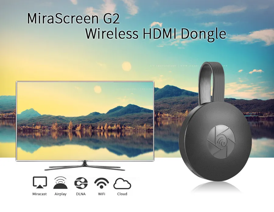 Clé TV G12 pour Chromecast / Miracast / Airplay / DLNA - 1080p HD