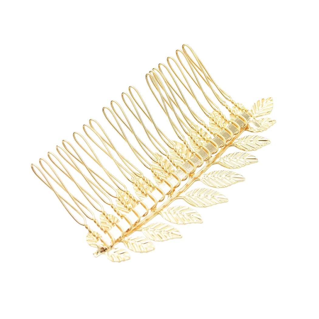 Gold hair store comb accessories