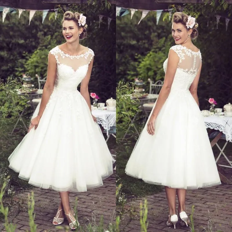 50s style wedding shop dress
