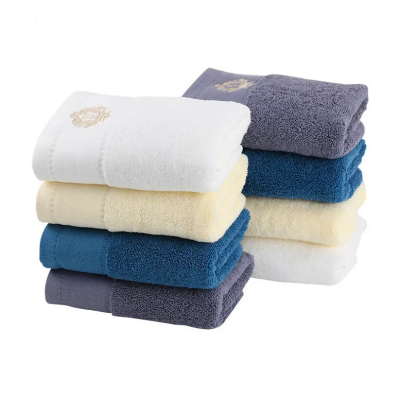 Pure Cotton Towel Home Thick Soft Absorbent Hotel Bathroom For Adults Towels Custom LOGO