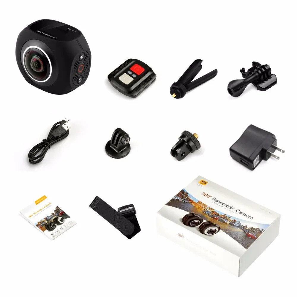 Vr Camera Handheld 4K HD 360 Panoramic Camera VR Mini Handheld Unique Dual Lens Sport ...