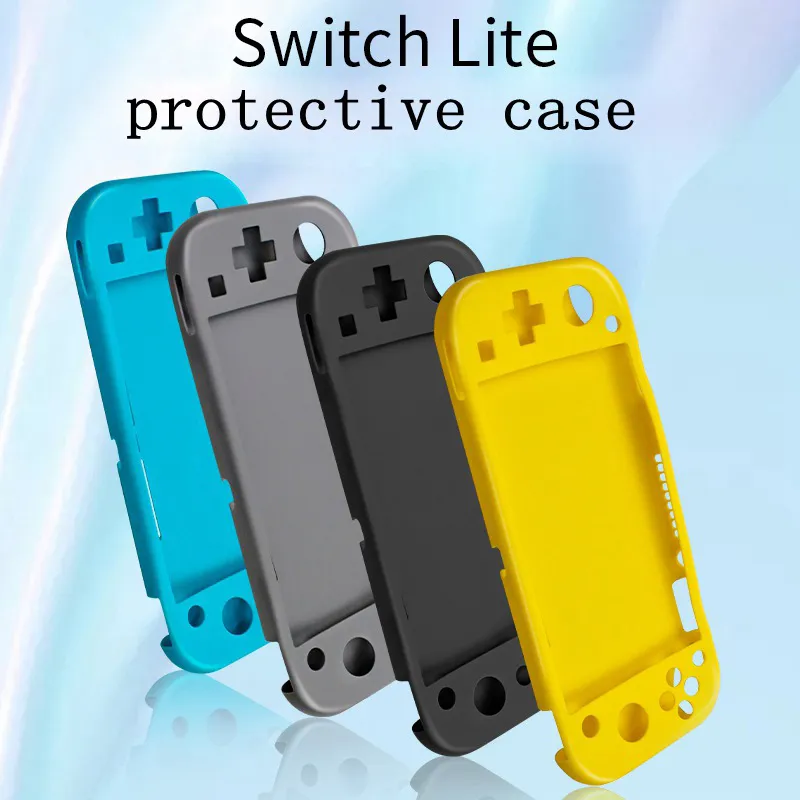 Accessori per controller console Shell con custodie per supporto Custodia morbida in silicone antiscivolo per custodia Nintendo Switch Lite