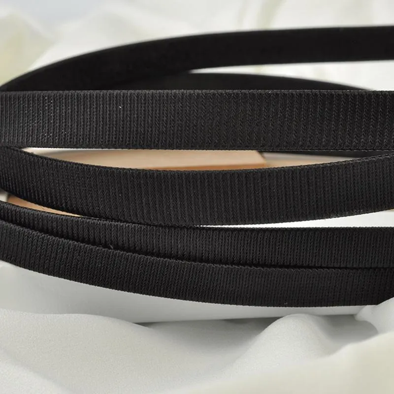 2cm width black elastic velvet ribbon