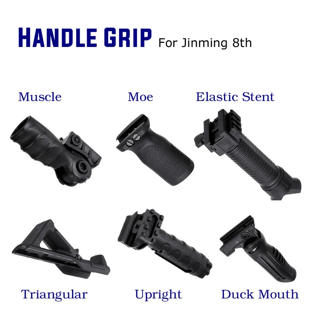 Abs New Tactical Foregrip Handle Grip for Jinming 8th Gel Ball Game Water for Toyguns Accessories