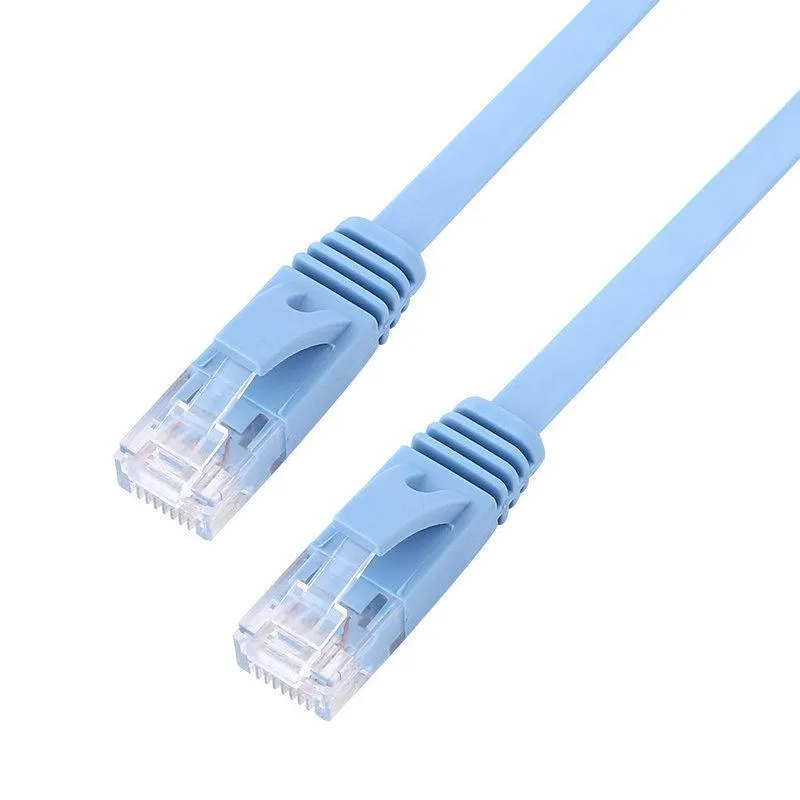 RJ45 CAT6 이더넷 네트워크 플랫 LAN 케이블 UTP 패치 라우터 케이블 1000m 블루 8