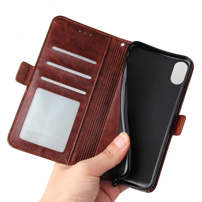For iPhone 11 Pro Max XS XR X 8 7 Plus Phone Case Zipper PU Leather Wallet Card Holder Flip Case Stand Cover