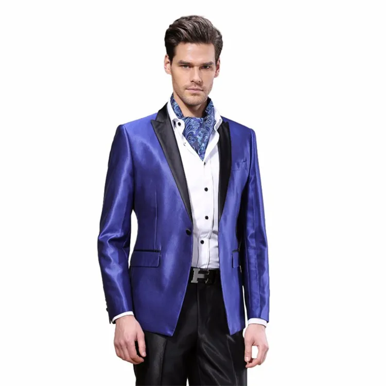 2020 Handsome Men Wedding Tuxedos Slim Fit Black Notched Lapel Casual Prom Suits Man Party Blazer Suit Only One Jacket