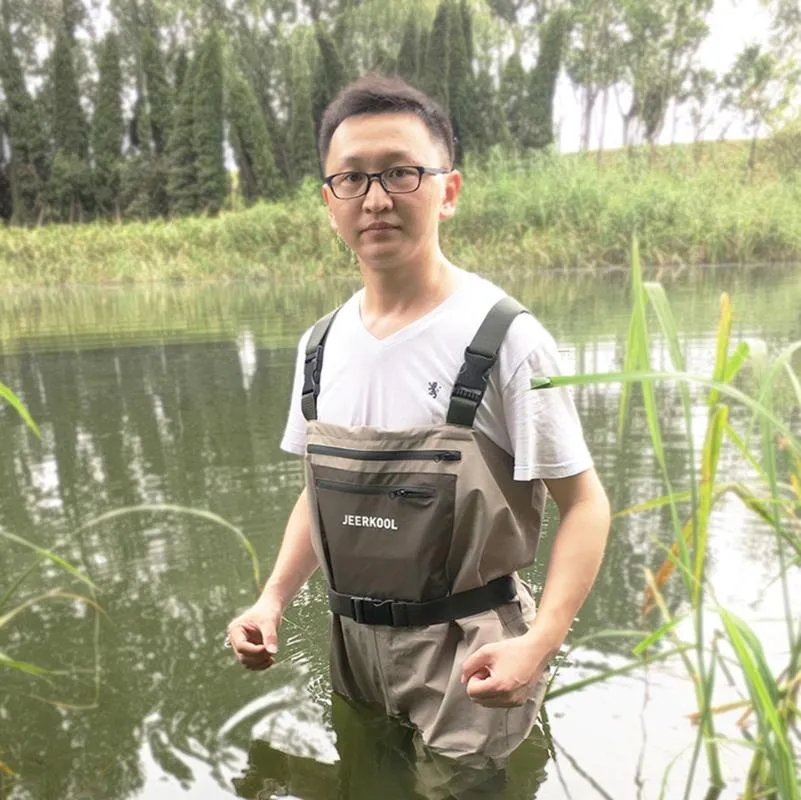 Waterproof Chest Overalls With Soft Foot And Breathable Fishing