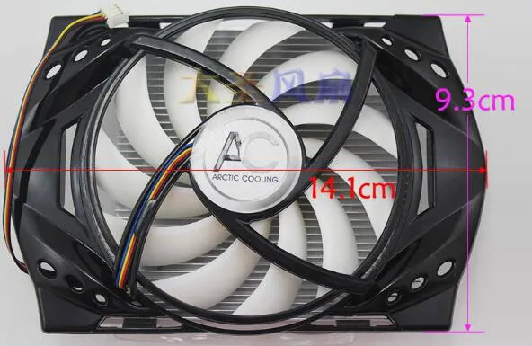 AC Junyu GTX750Ti 2GD5 SX650 1024KDD ventilateur à quatre fils et radiateur de carte d'affichage