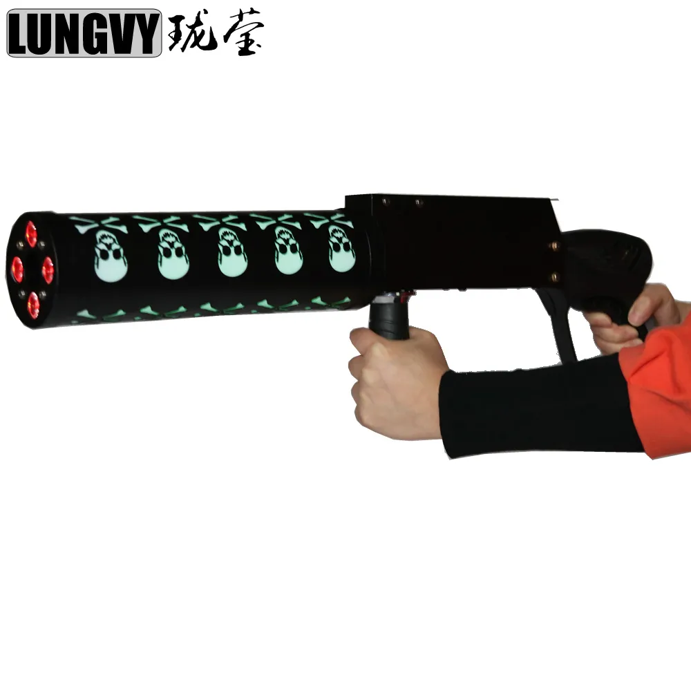 Livraison Gratuite Pro DJ Équipement Fantôme LED CO2 Cryo Club Cannon Cryogénique Effets Spéciaux Pistolet Co2 Jet Machine LED Cryo Pistolet