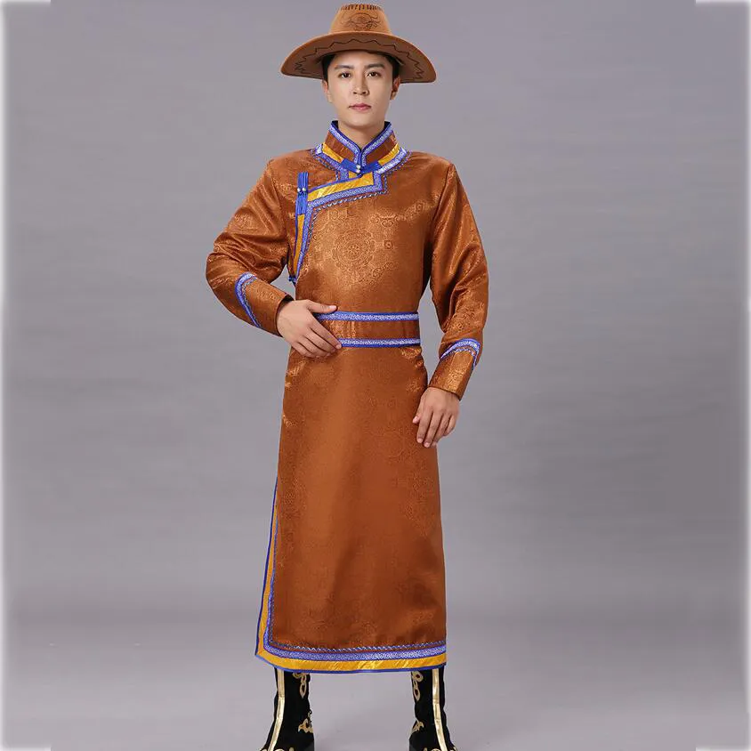 Mongolia veste asia costume abiti etnici tradizionali mongolo Abito nazionale abito maschile festival performance sul palco