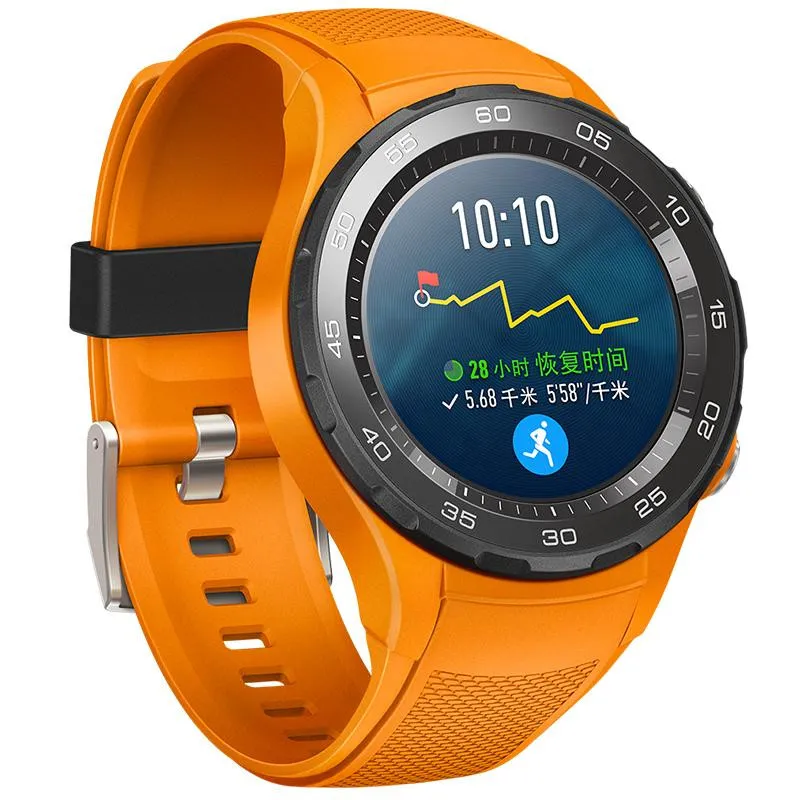 Originele Huawei Horloge 2 Smart Horloge Ondersteuning LTE 4G Telefoongesprek GPS NFC Hartslagmonitor ESIM-polshorloge voor Android iPhone iOS Waterdicht