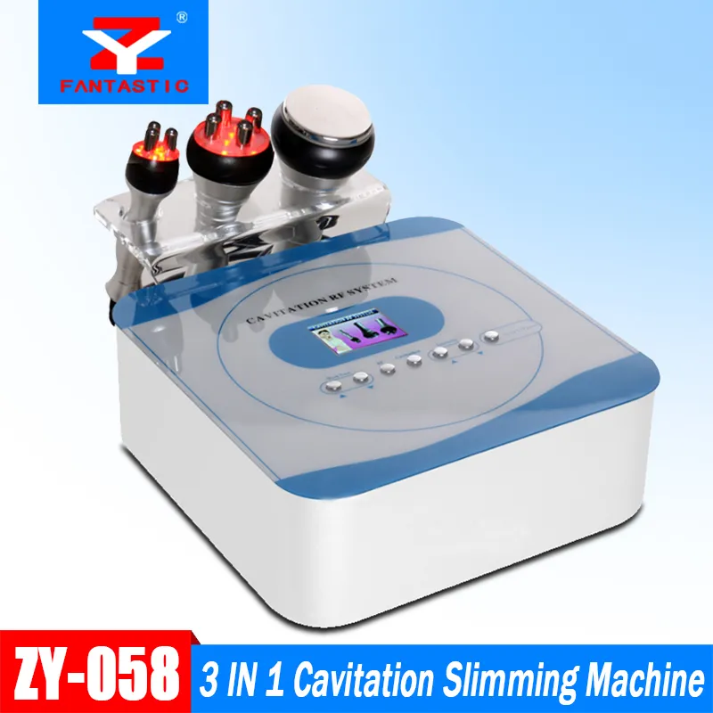 3 in 1 vibration RF slim machine Ultrasonic slimming cavitation machine Skin Tightening photon led RF slimming machine DHL Free Shipping