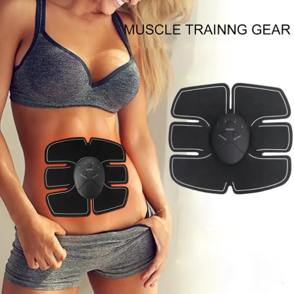 Ny Hot Wireless Smart Fitness Utrustning Abdominal Belt Arm ABS Massager Muscle Stimulator Trainer Gratis frakt