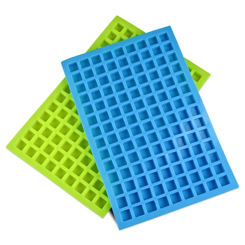 Summer Silicone Ice Molds 126 Lattice Portable Square Cube Chocolate Candy Jelly Mold Kitchen Baking Supplies MMA1640