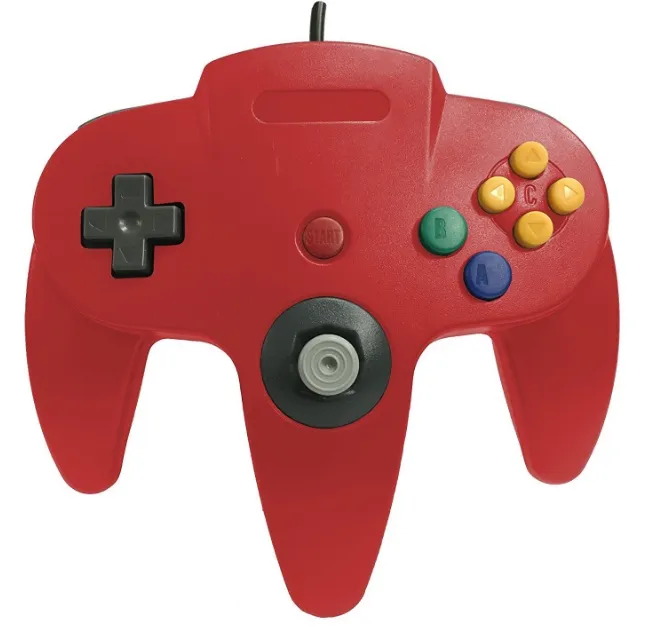 Nieuwe lange controller game pad joystick-systeem voor Nintendo 64 N64 console opp verpakking