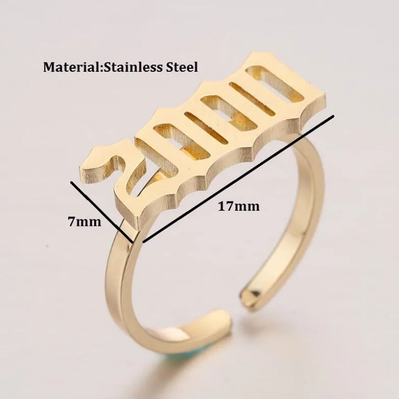 Al Por Mayor Antiguo Anillo De N mero Ingl s Para Mujer Anillo De