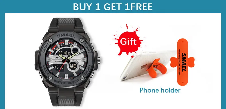Luxury SMAEL Military Sport High Frequency Quartz Watch For Men