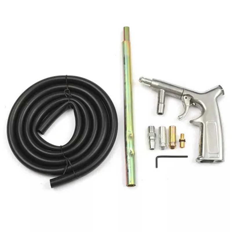 YINETTECH 8-in-1 Siphon Feed Sandblasting Gun Kit With 4 Ceramic Nozzles (4.5-7mm) - For Rust, Paint & Carbon Removal